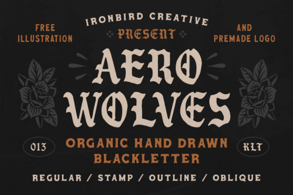 Aero Wolves: A Bold Blackletter Typeface for Premium Branding