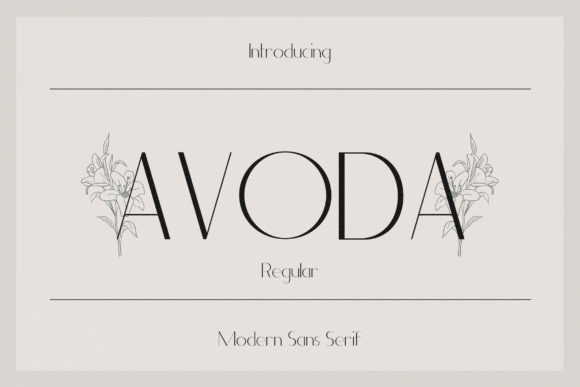 Avoda: An Elegant Sans Serif Font for Editorial Projects