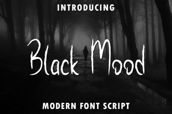 Black Mood: A Creepy Script Handwritten Font for Crafters