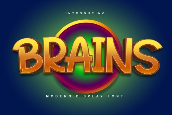 Brains: The Cheerful Display Font for High-Impact Campaigns