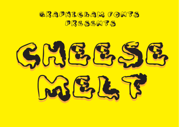 Cheese Melt Font for Fun Branding and Display Designs