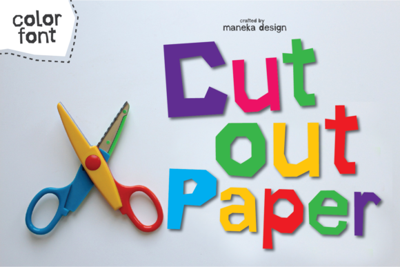 Cut out Paper: A Colorful Typeface for Editorial Design