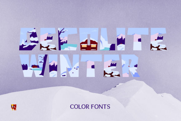Decolite Winter Typeface for Seasonal Editorial Design