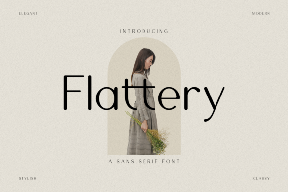 Flattery Font: The Minimal Sans Serif for Handmade Brands