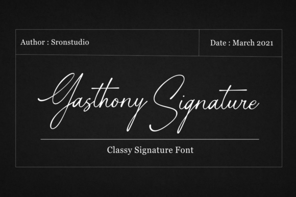 Gasthony Signature: The Delicate Script Typeface for Modern Branding
