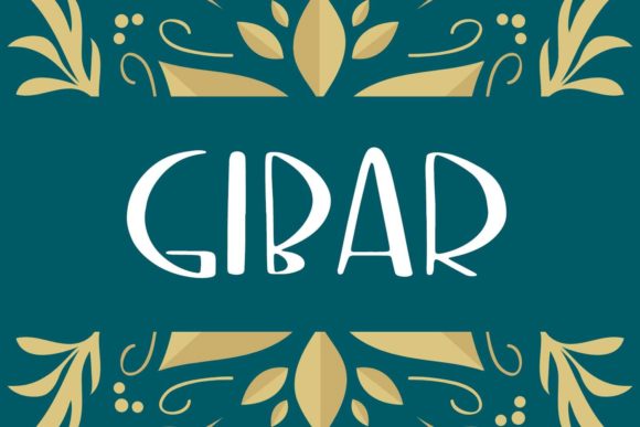 Gibar: A Playful Display Font for Modern Branding Projects