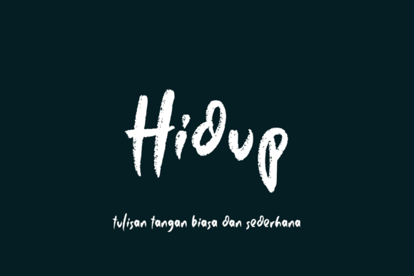 Hidup: A Rough Textured Display Font for Editorial Design