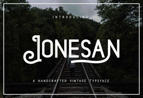 Jonesan: The Vintage Display Font for Handmade Shop Branding