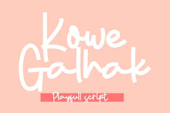 Kowe Galhak: The Playful Display Font for Creative Branding