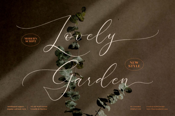 Lovely Garden: The Perfect Script Handwritten Font for Boutique Branding
