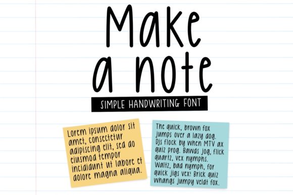 Make a Note: The Perfect Handwritten Font for Your Crafts