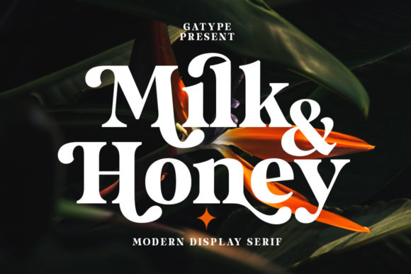 Milk and Honey: The Bold Serif Font for Polished Brand Identity