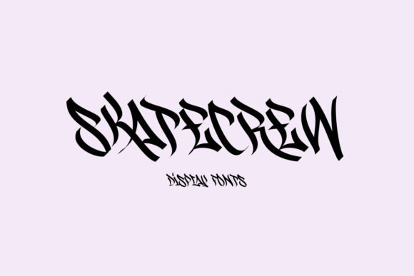 Skatecrew: A Wildstyle Graffiti Font for Bold Branding