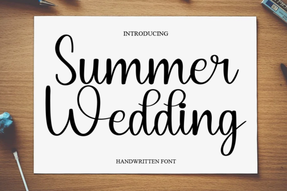 Summer Wedding: The Perfect Script Handwritten Font for Makers