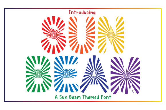 Sun Beam: A Unique Display Font for Bold Branding Projects
