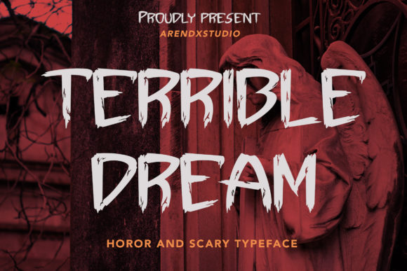 Terrible Dream Typeface for Dramatic Campaign Visuals