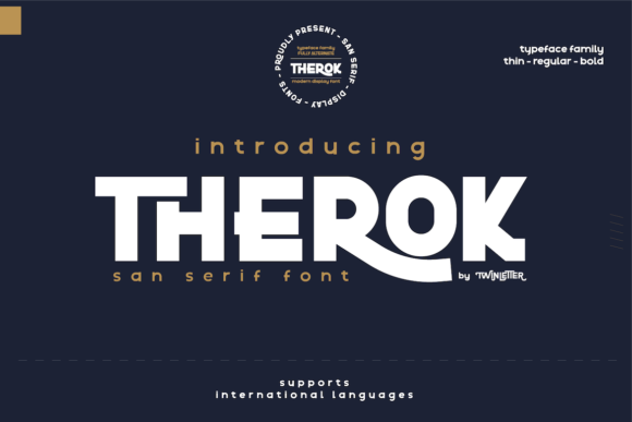 Therok: The Bold Display Font for High-Impact Craft Projects