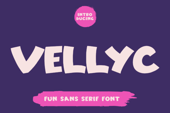 Vellyc: The Bold Display Font for Playful Brand Identity